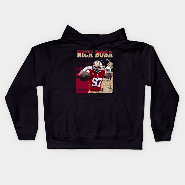 Nick bosa || Football Kids Hoodie by Aloenalone